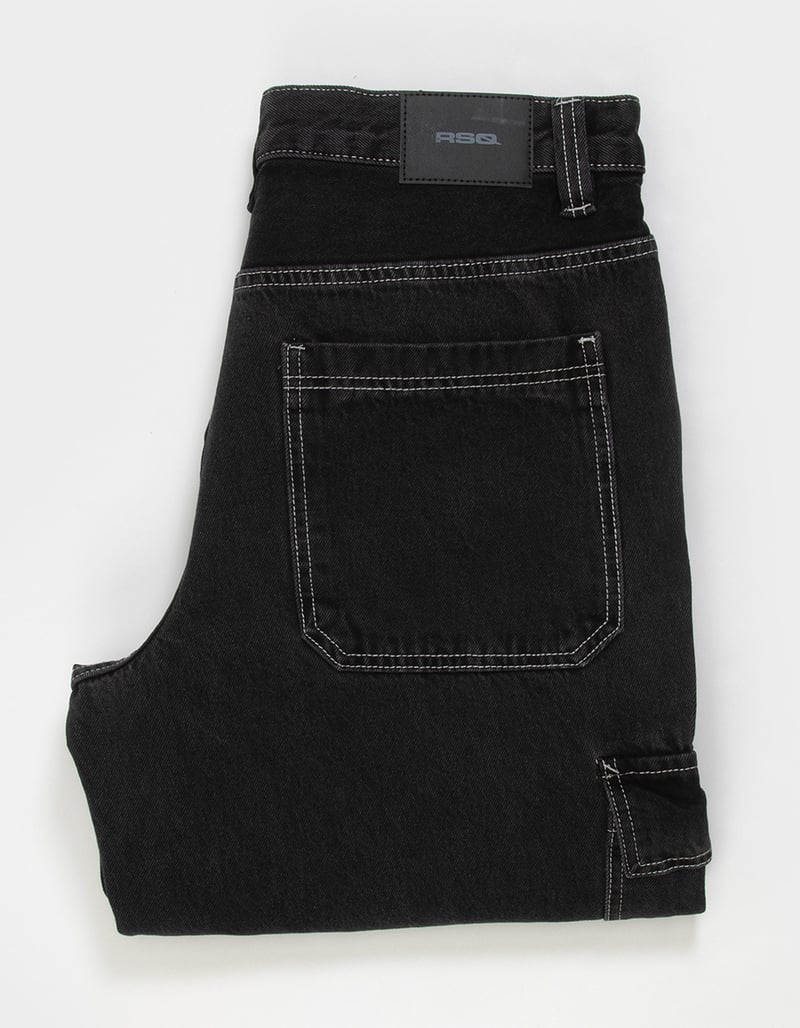 RSQ Mens Contrast Stitch Baggy Cargo Pants image number 1