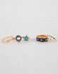 FULL TILT 5 Pack Moon And Evil Eye Ring Set image number 1