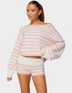 EDIKTED Saphi Striped Oversized Knit Sweater image number 1