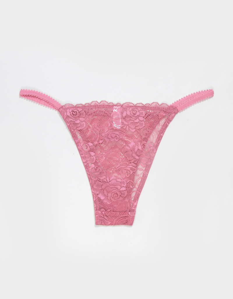 FULL TILT Floral Allover Lace Cheeky Panties image number 1