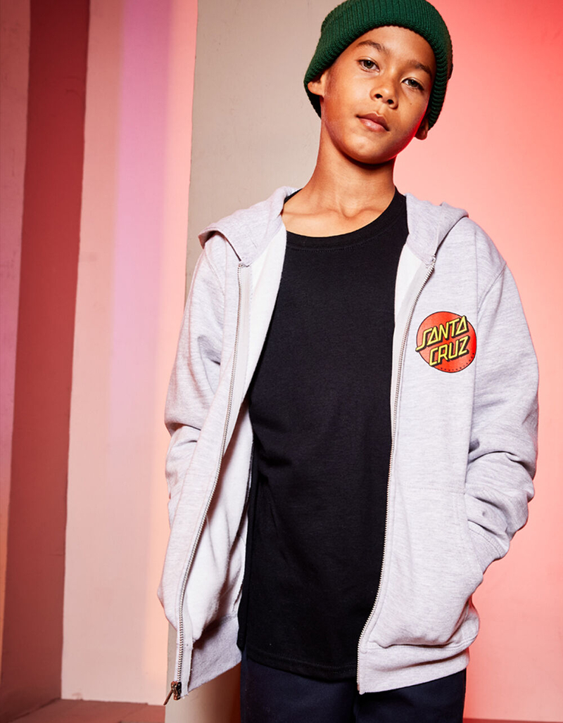 SANTA CRUZ Classic Dot Boys Zip Hoodie image number 5