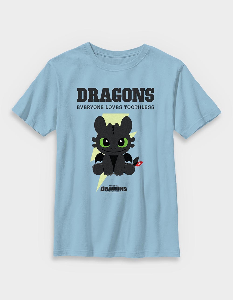 HOW TO TRAIN YOUR DRAGON Everyone Loves Toothless Unisex Kids Tee image number 0
