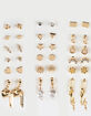FULL TILT 20 Pack Pearl Heart Star Earring Set image number 1