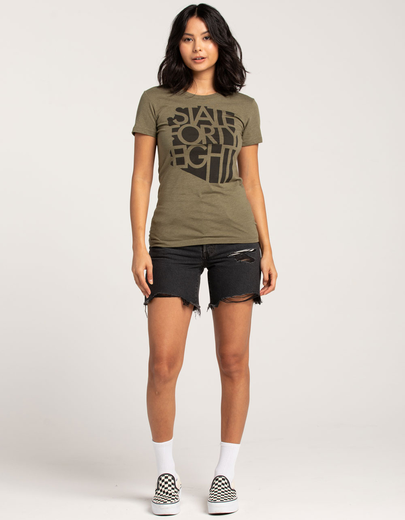 STATE FORTY EIGHT Classic Crew Neck Womens Tee image number 3