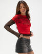 AFFLICTION Winged Womens Long Sleeve 2fer Tee image number 3