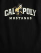 CALIFORNIA POLYTECHNIC STATE UNIVERSITY Distressed Primary Logo Womens Cropped Tank Top image number 3