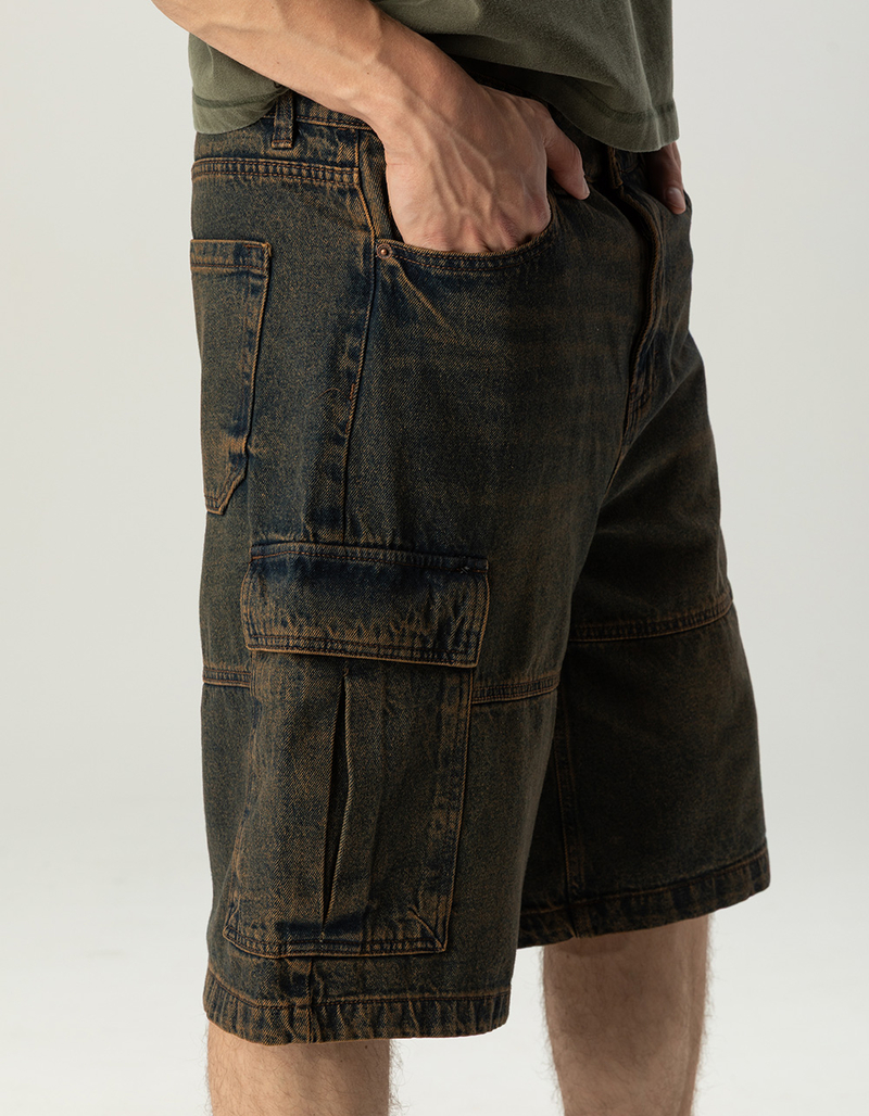 RSQ Mens Baggy Cargo Jorts image number 4