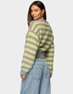EDIKTED Penelope Fuzzy Striped Sweater image number 3
