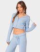 EDIKTED Plush Super Soft Hooded Cardigan image number 3