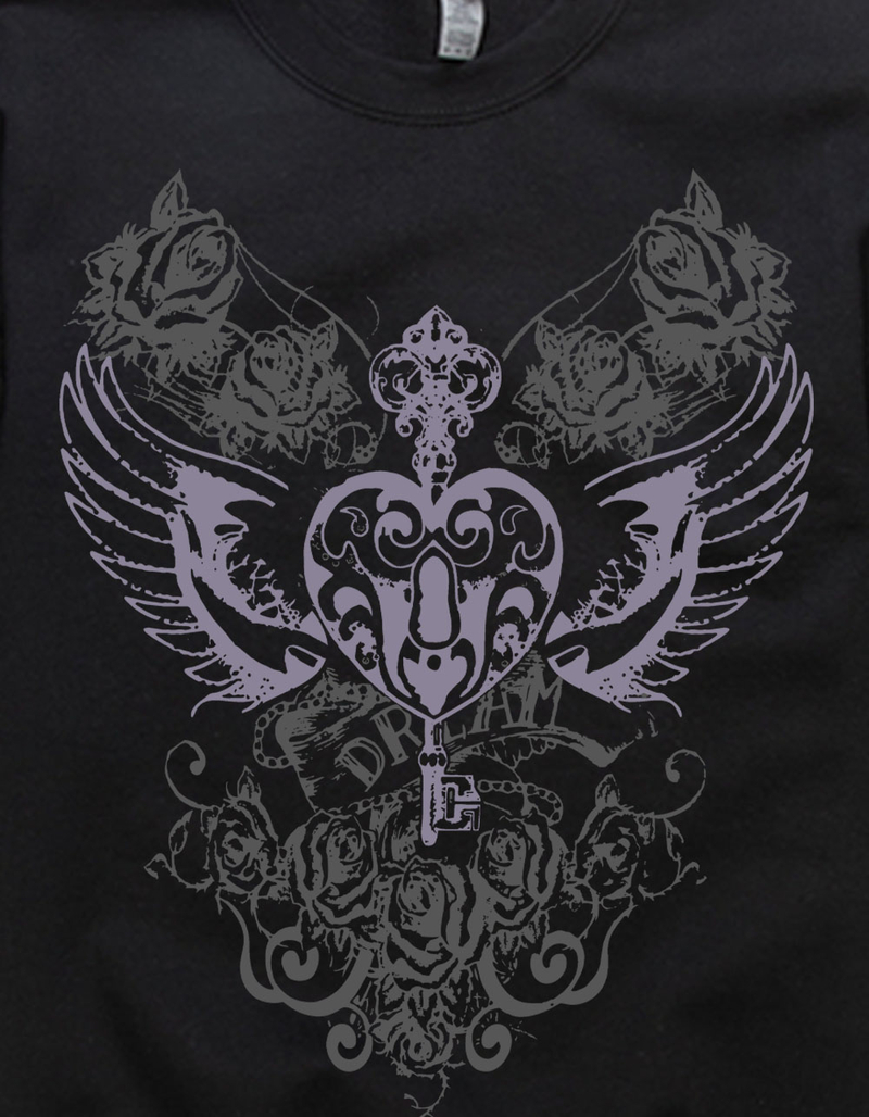 WINGS Key Heart Wings Unisex Crewneck Sweatshirt image number 1
