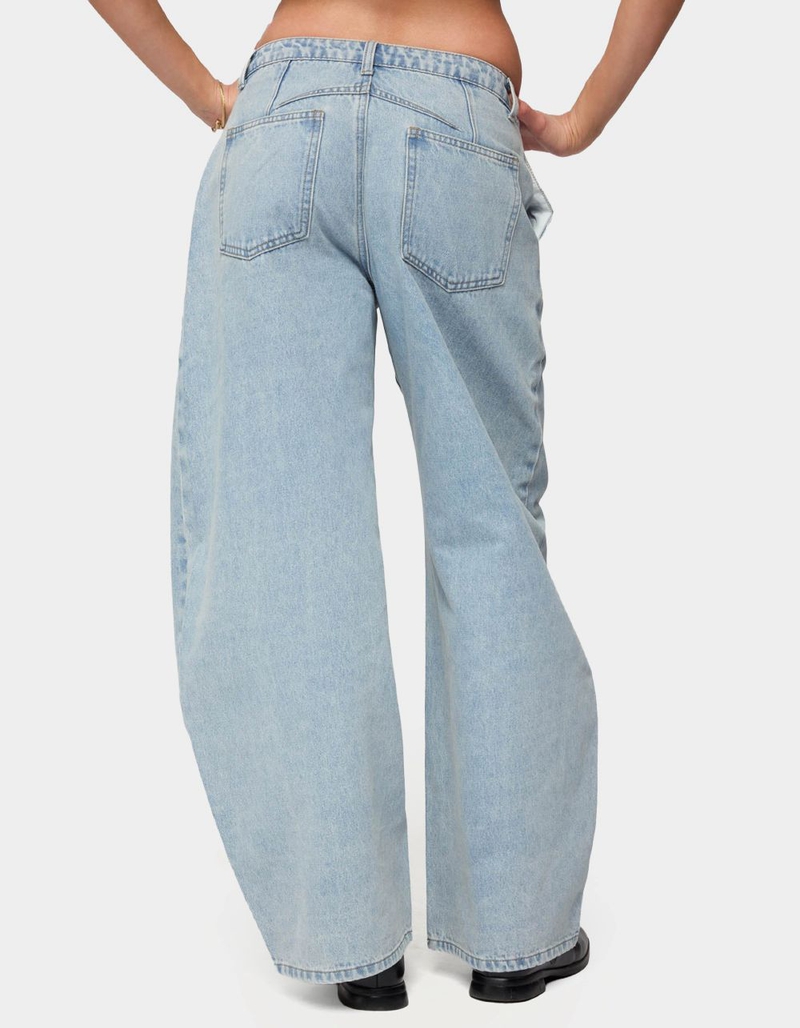 EDIKTED Jolie Low Rise Barrel Jeans image number 2