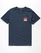 RIP CURL Grateful Mens Navy T-Shirt image number 2