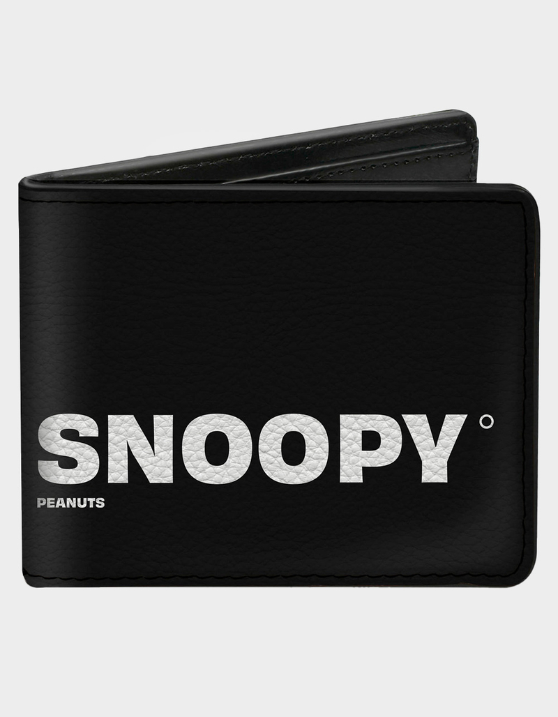 BUCKLE-DOWN x Peanuts Snoopy Care Symbols Bifold Wallet image number 0