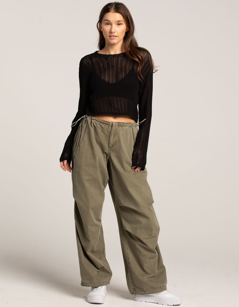 FULL TILT Open Knit Womens Pullover image number 5