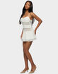 EDIKTED Marcia Chiffon Lacey Mini Dress image number 2