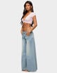 EDIKTED Cecey Button Up Crop Top image number 4