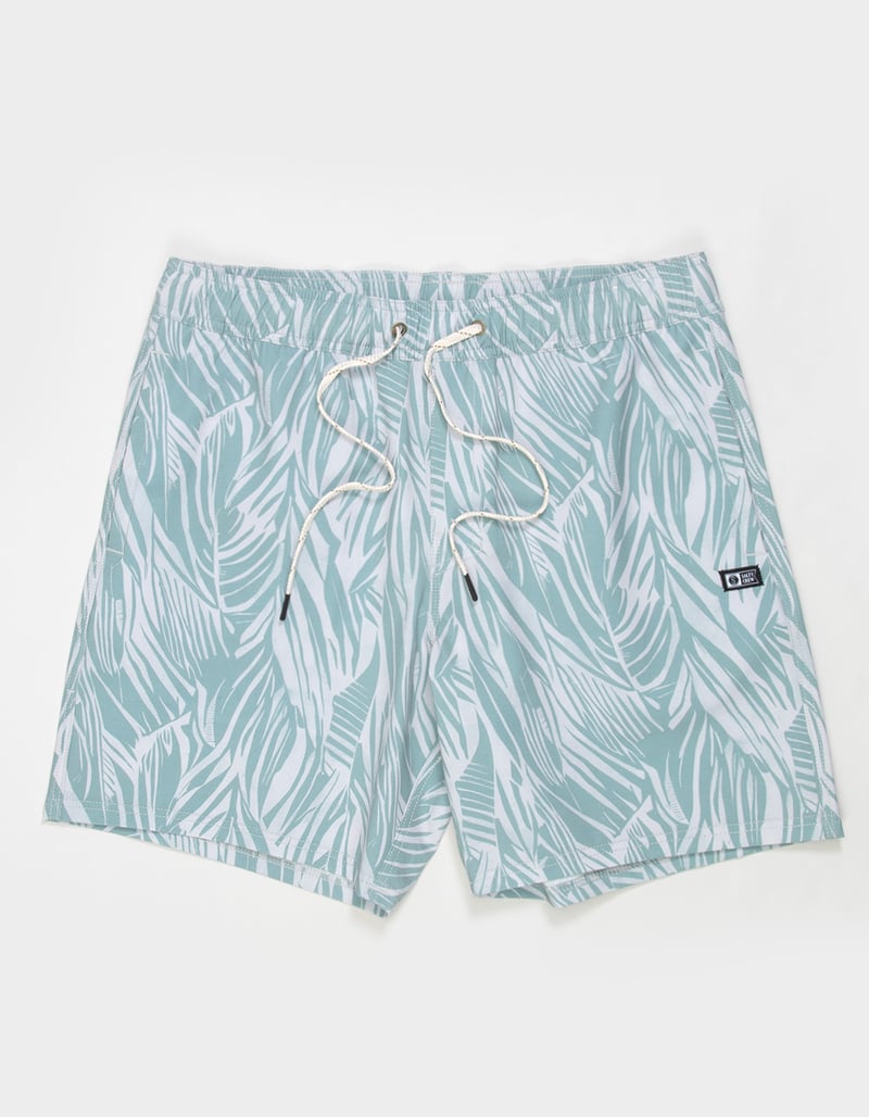 SALTY CREW Palm Print Mens Swim Trunks image number 1