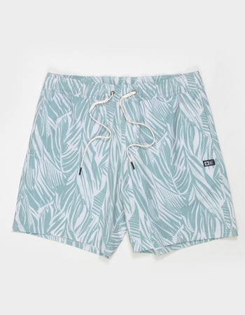 SALTY CREW Palm Print Mens Swim Trunks Alternative Image