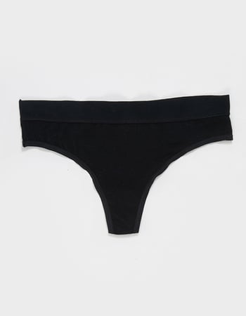 FULL TILT Cotton Sport Waistband Thong Primary Image