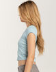 HEART & HIPS Bow Detailing Scoop Neck Womens Tee image number 3