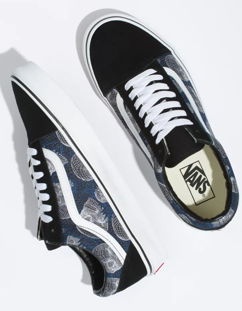 VANS Wireframe Skulls Old Skool Shoes image number 2