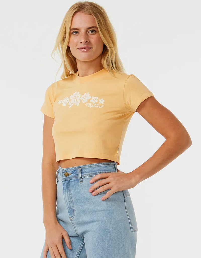 RIP CURL Hibiscus Womens Baby Tee image number 2