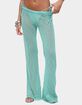 EDIKTED Bena Textured Knit Flared Pants image number 1