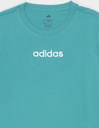 ADIDAS Embroidered Linear Girls Tee Alternative Image