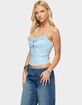 EDIKTED Kerah Ruffle Button Tank Top image number 2