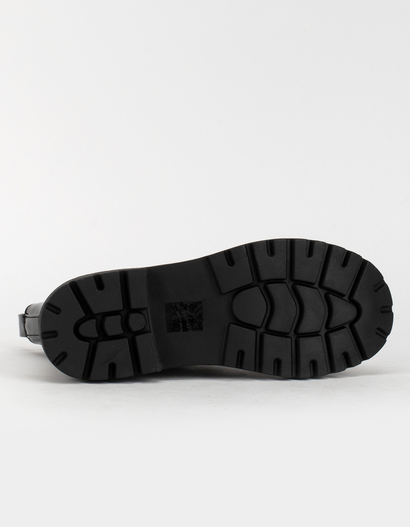 SODA Lug Sole Side Zip Womens Combat Boots image number 2