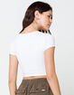 IVY & MAIN Solid Surplice Womens Crop Top image number 4