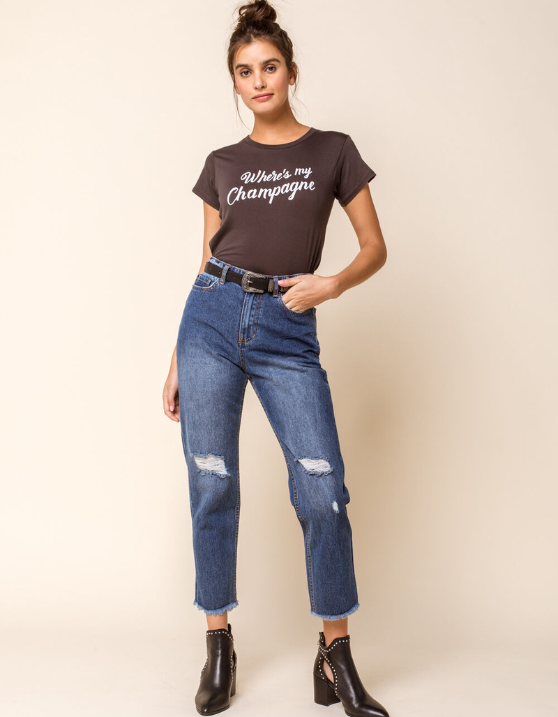 AMUSE SOCIETY Champagne Womens Tee image number 3