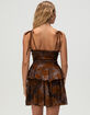 WEST OF MELROSE Flocked Tier Womens Dress image number 4