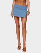 EDIKTED Selena Asymmetric Wrap Mini Skirt image number 1