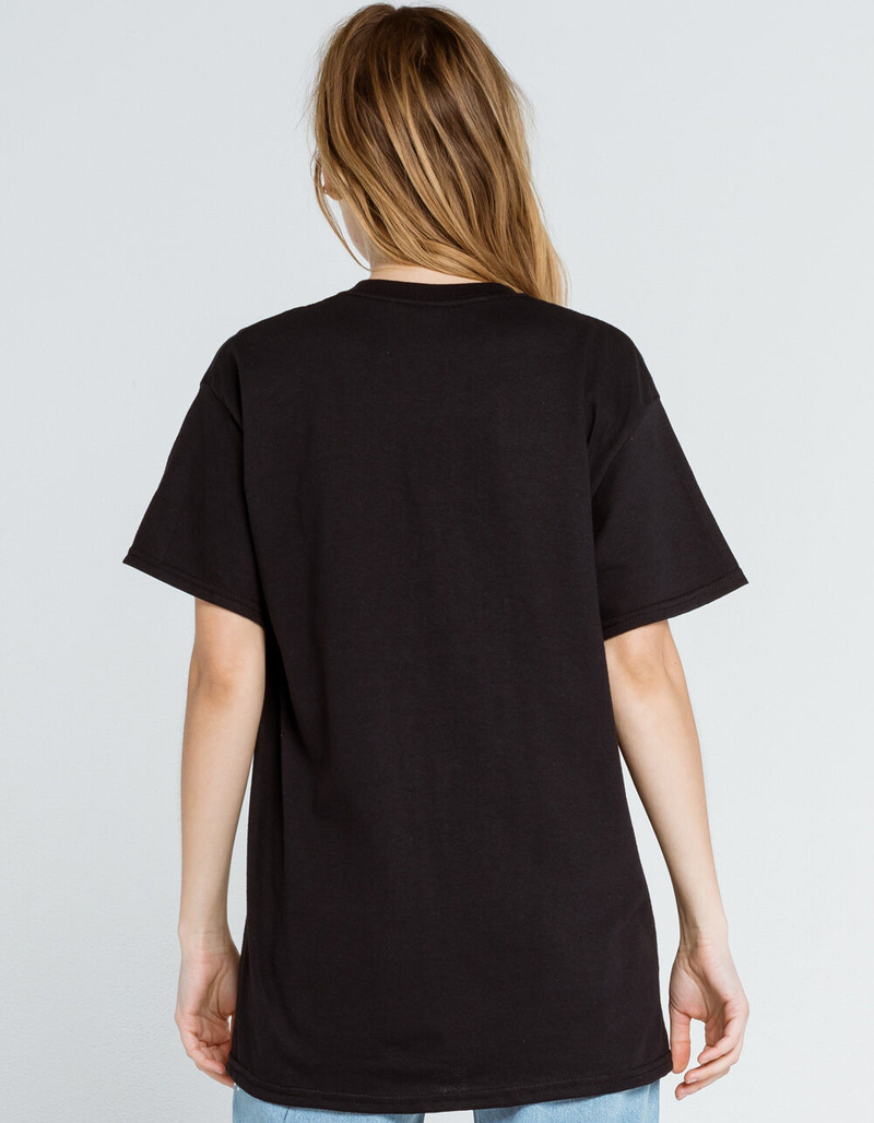 FULL TILT Solid Womens Black Oversized Tee image number 2