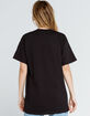 FULL TILT Solid Womens Black Oversized Tee image number 3
