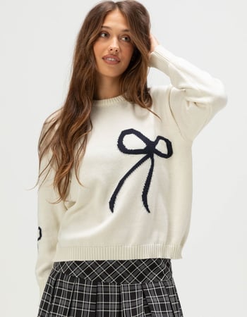 RSQ Womens Bow Sweater Primary Image