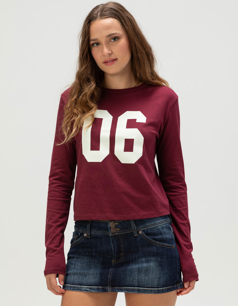 RSQ Womens 06 Long Sleeve Baby Tee image number 0