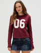 RSQ Womens 06 Long Sleeve Baby Tee RSQ Womens 06 Long Sleeve Baby Tee