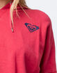 ROXY Ocean Boulevard Red Womens Crop Hoodie image number 2