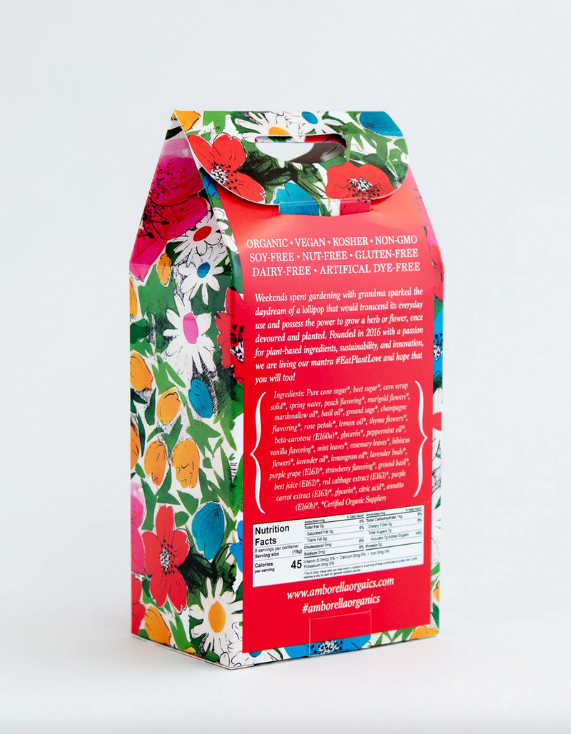 AMBORELLA ORGANICS Garden Lover's Lollipops 8 Pack image number 2