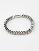 BLUE CROWN Mens Chain Bracelet image number 1