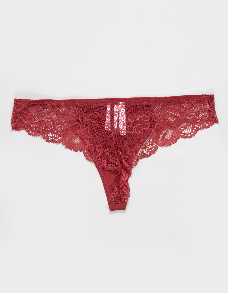 FULL TILT Micro Lace Thong image number 1