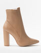 QUPID Stretch Womens Heel Booties image number 2