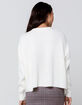 SKY AND SPARROW Drop Shoulder Womens Cream Sweater image number 3