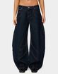 EDIKTED Double Pocket Low Rise Barrel Leg Jeans image number 2