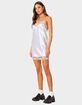 EDIKTED Century Lacey Satin Mini Dress image number 4