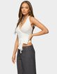 EDIKTED Renee Knit Wrap Halter Top image number 2