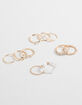 FULL TILT 10 Pack Pearl/Heart Rings image number 1