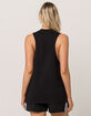 ADIDAS Trefoil Black Womens Muscle Tank image number 2